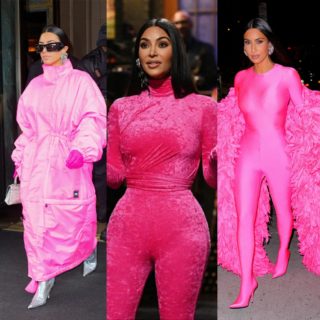 Did You Miss Kim Kardashian's Hot Pink Balenciaga Looks to Host SNL?