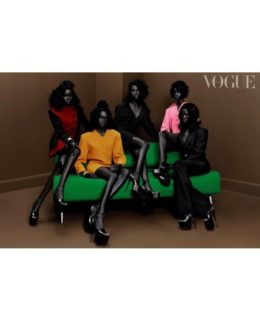 Nine Black African Models Grace Cover Of 'British Vogue' For